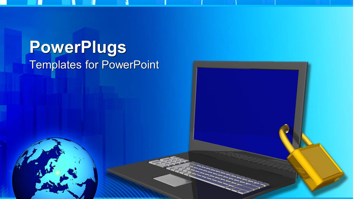 a Laptop Being Secured Along with a Globe