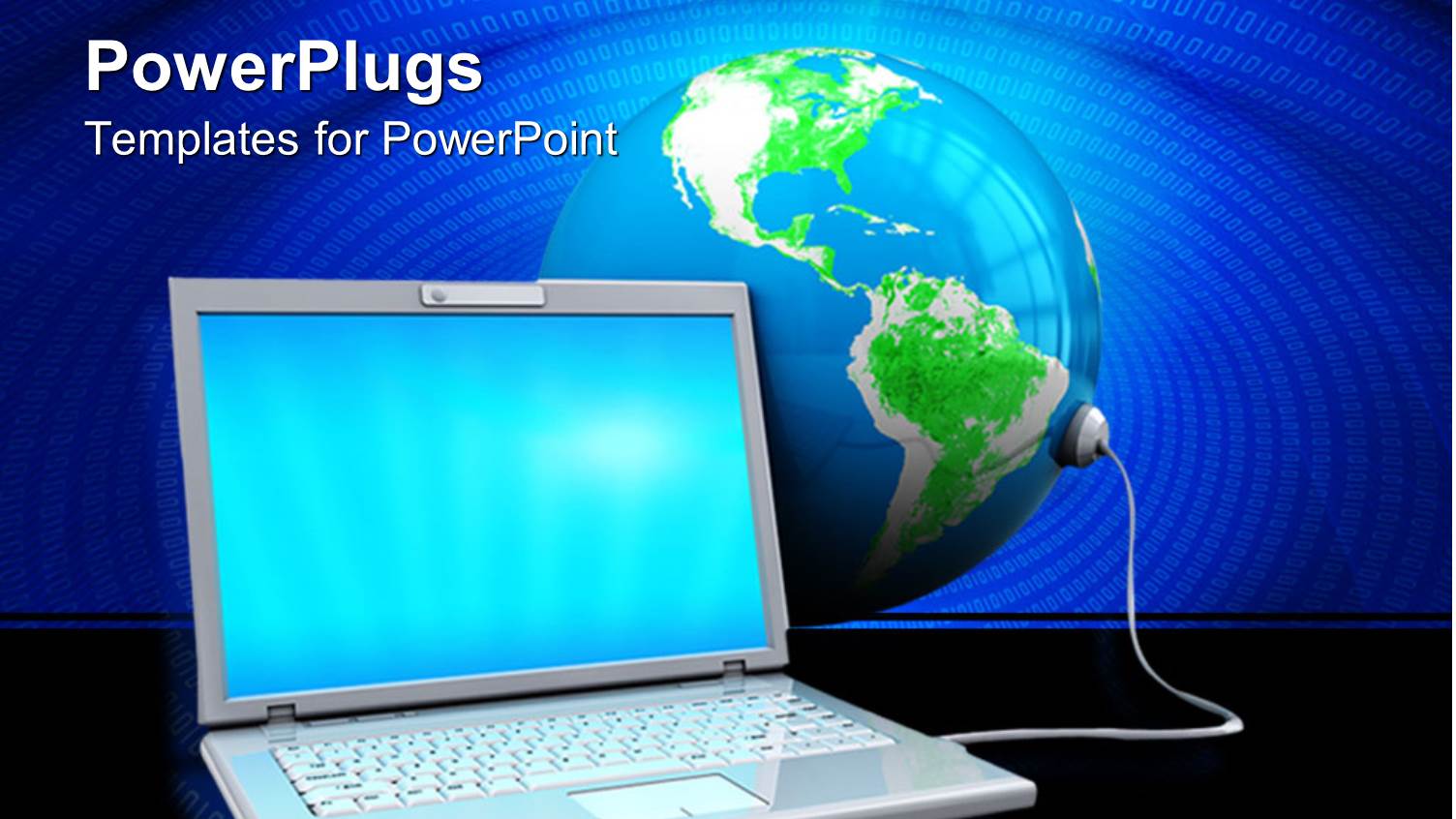 the Laptop is Connected to the Globe with the Help of a Cable