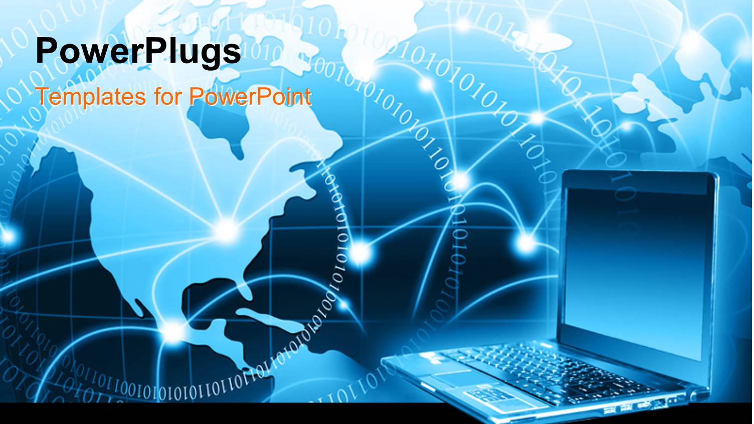 a Laptop with a Globe in the Background