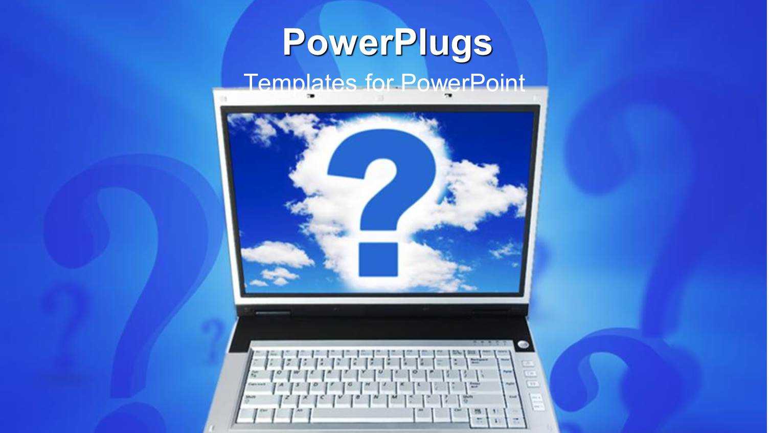 a Laptop with a Question Mark on the Screen