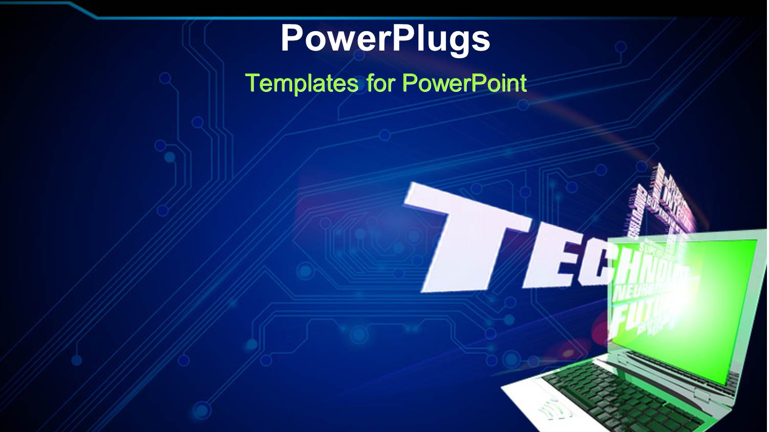 a Laptop with Technology Related Background