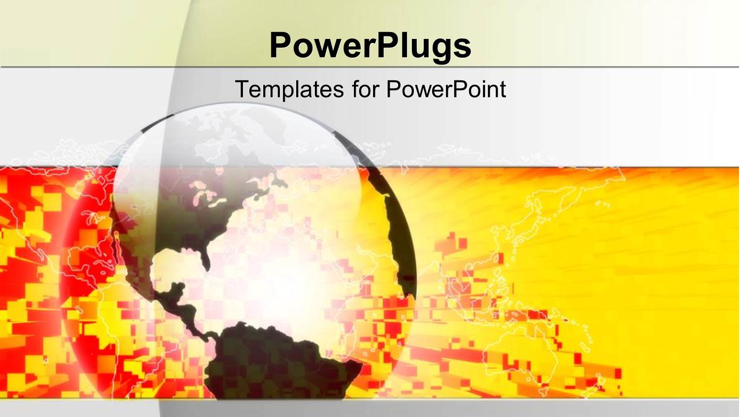 large 3D Transparent Globe on Gold Colored Broken Bricks