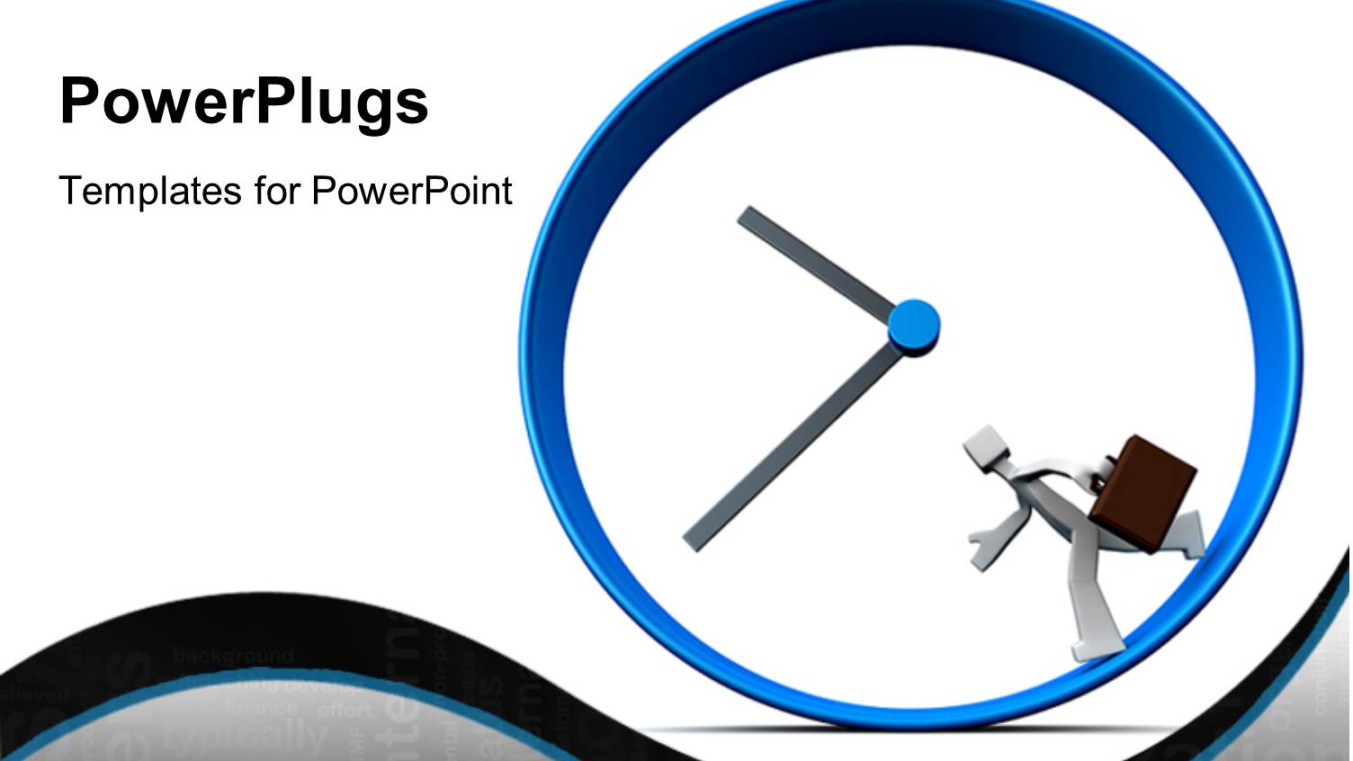 a large big Clock with a 3D Character Running Inside it