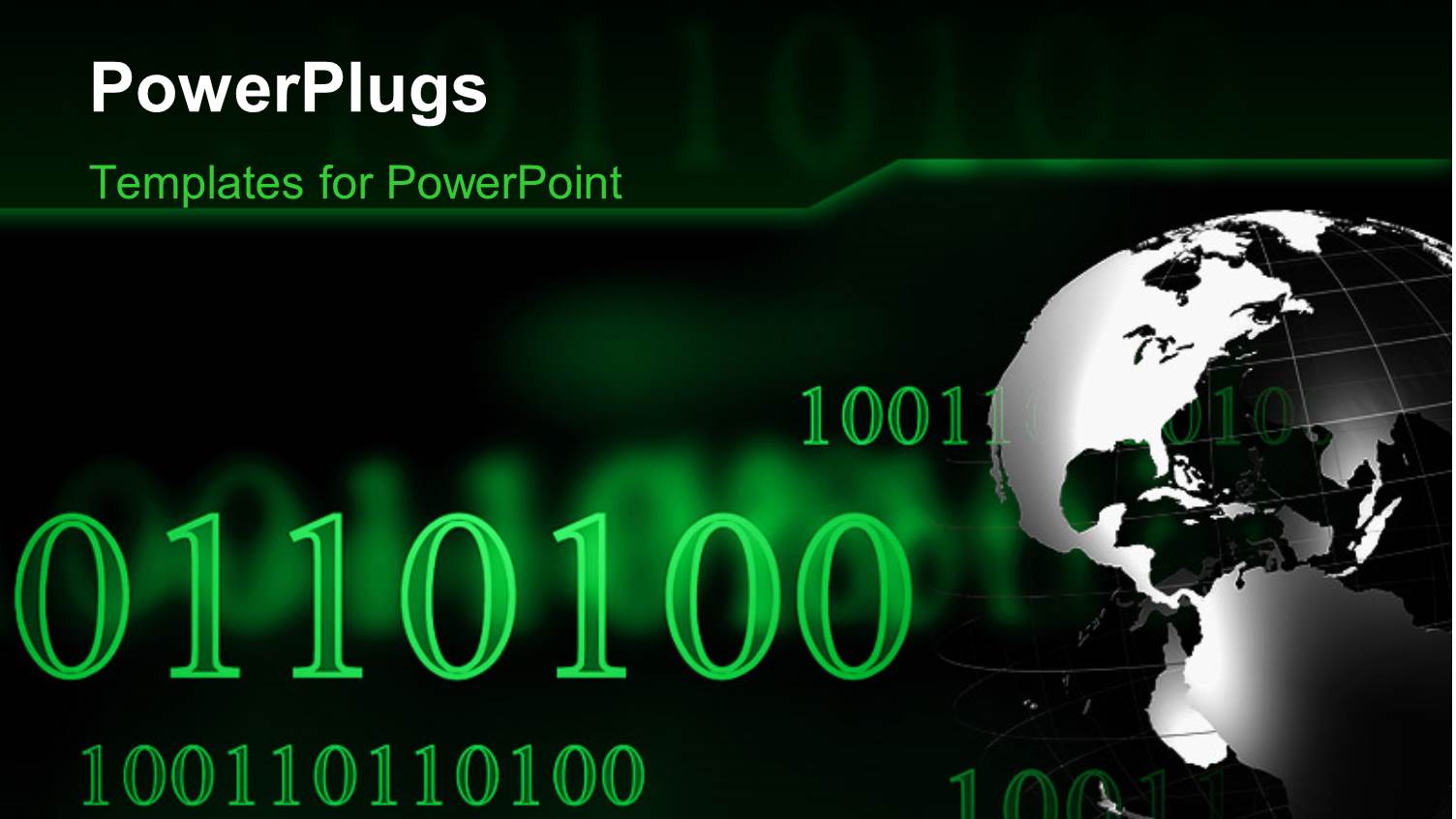 a large Black and Silver Colored Globe with Binary