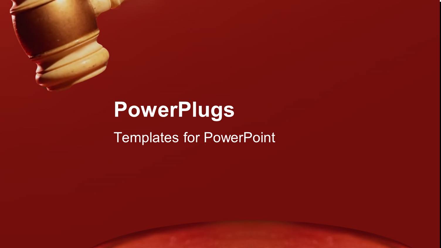 a large Brown Colored Gavel on a Red Surface