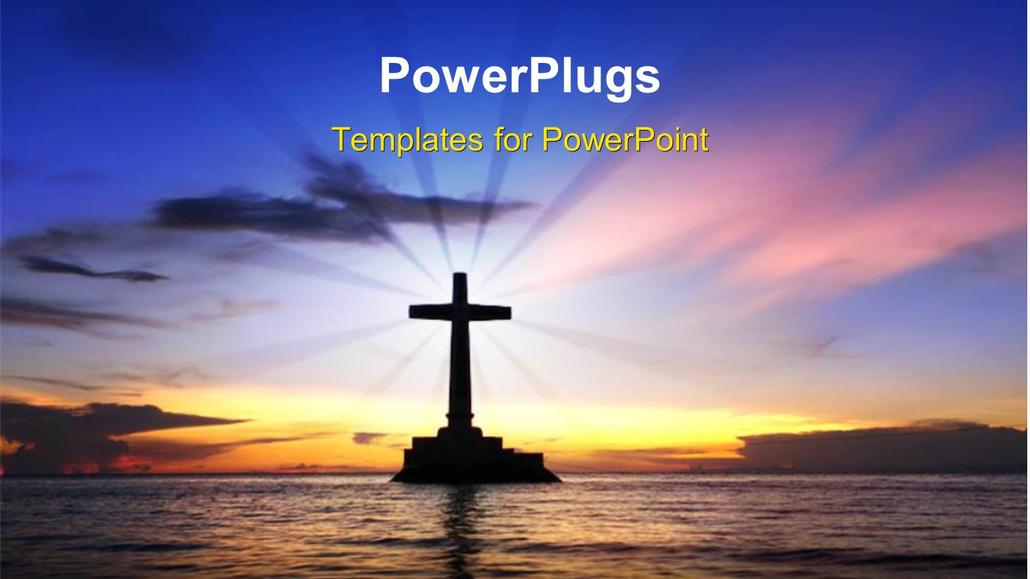 a large Cross in the Center of the Sea 