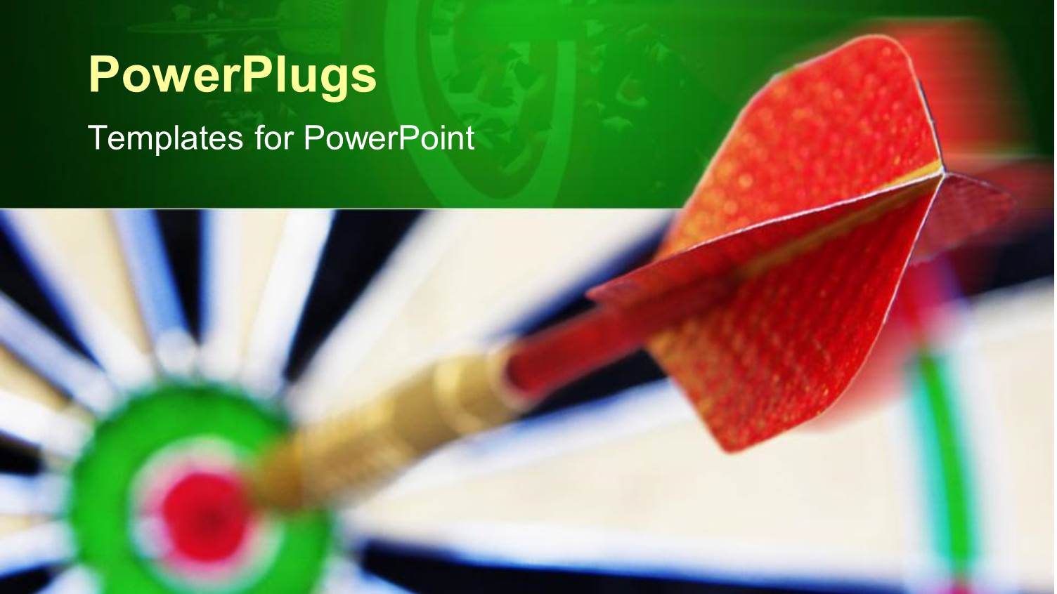 a large Dart in the Middle of Blurry Target