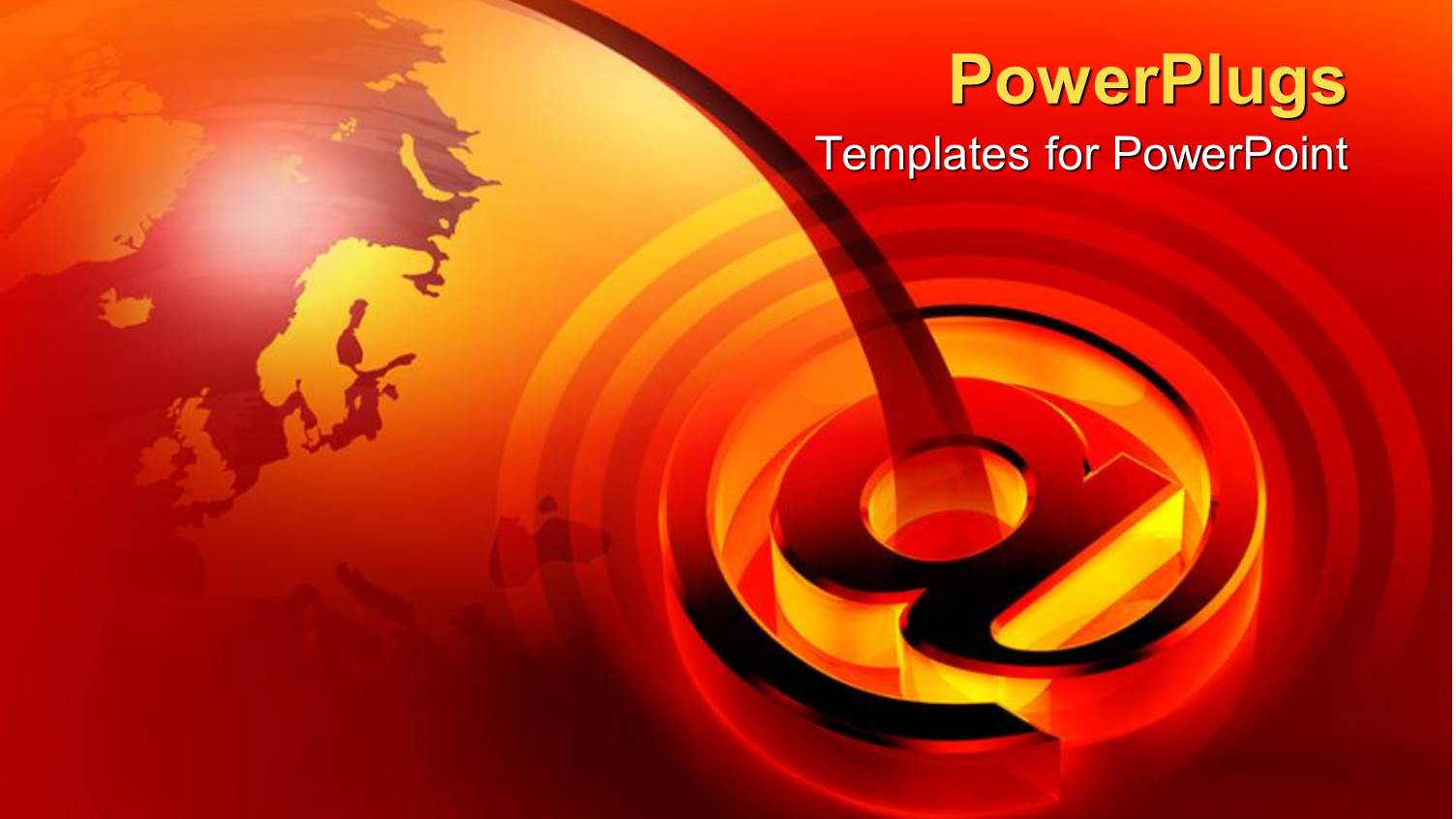 large Glowing Email Symbol Over Earth Globe