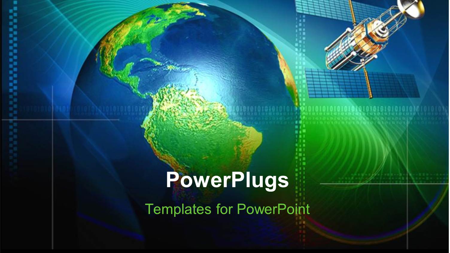 a large Green and Blue Colored Globe  and Satellite