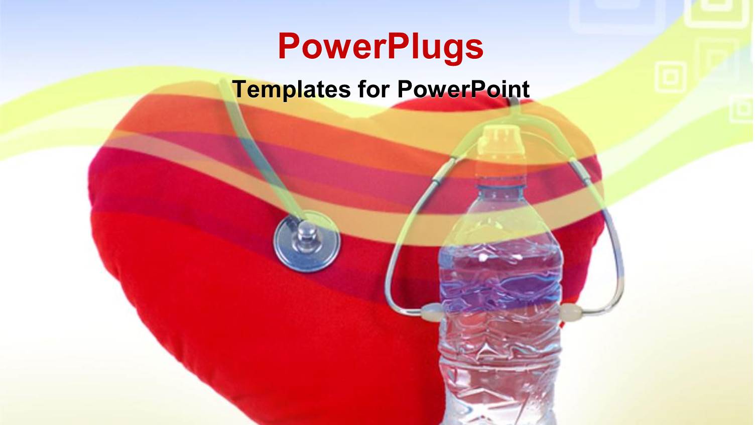 a large Heart with Stethoscope and a Bottle in Front of it