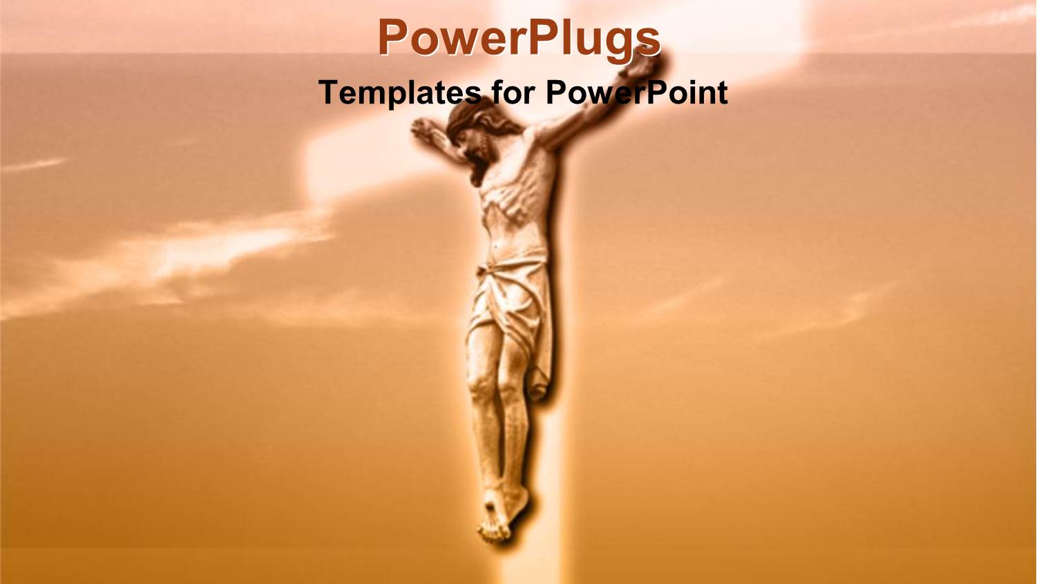 a large Image of Jesus Christ on a Glowing White Cross