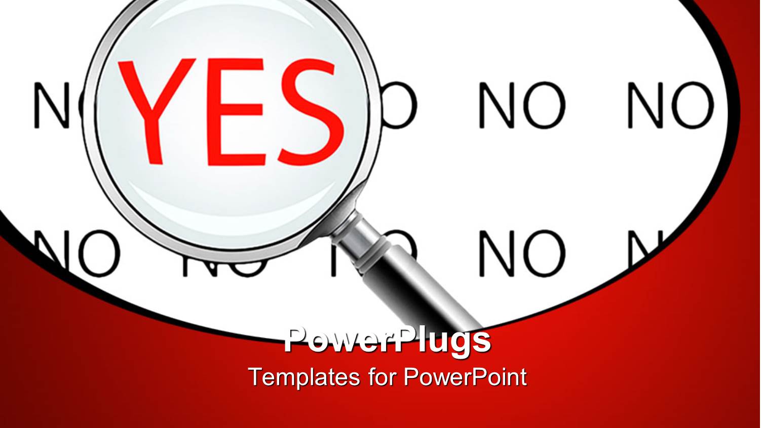 a large Magnifying Glass with Text that Spell Out the Words 