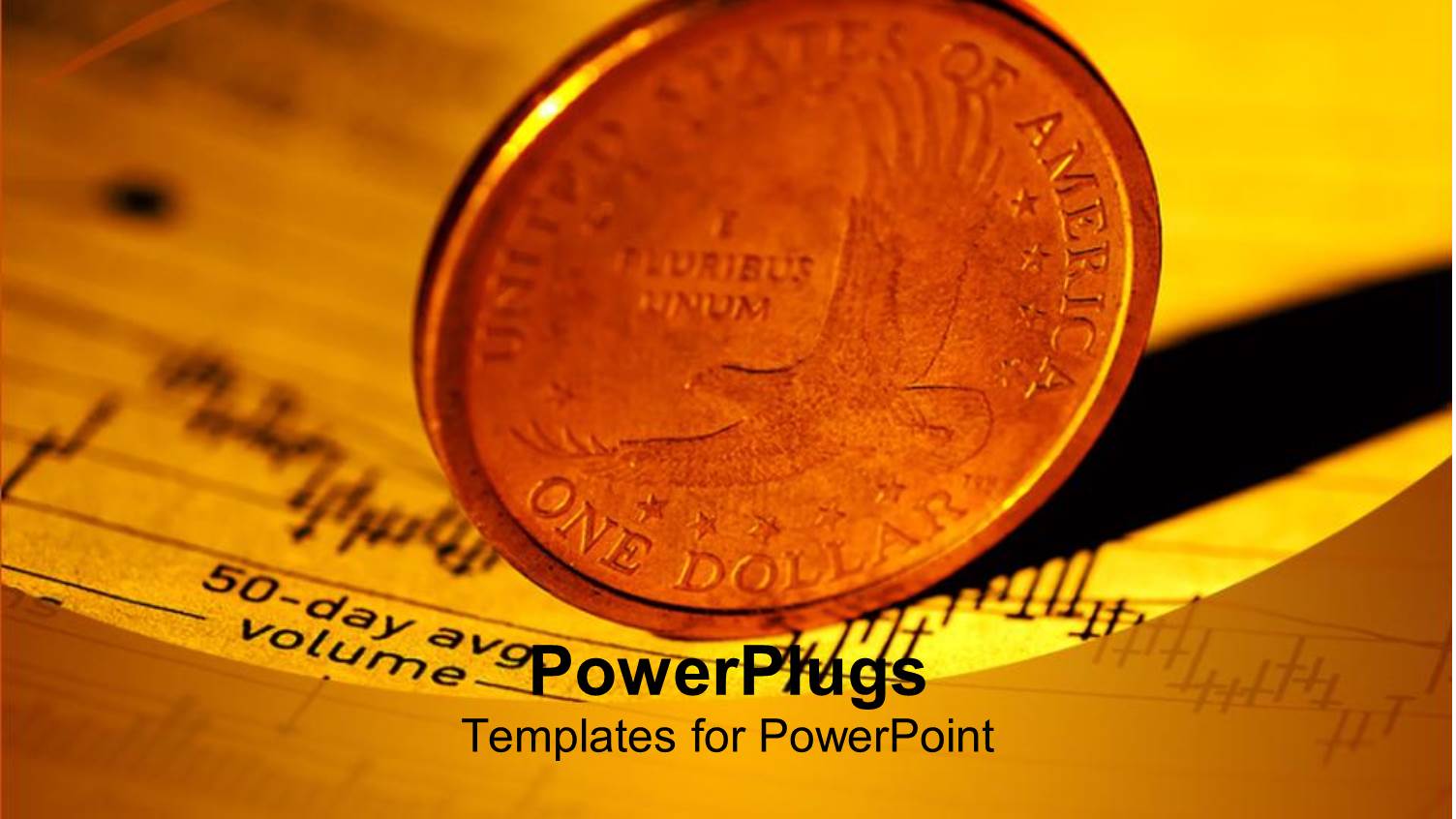 a large One Dollar Gold Coin on an Open Chart