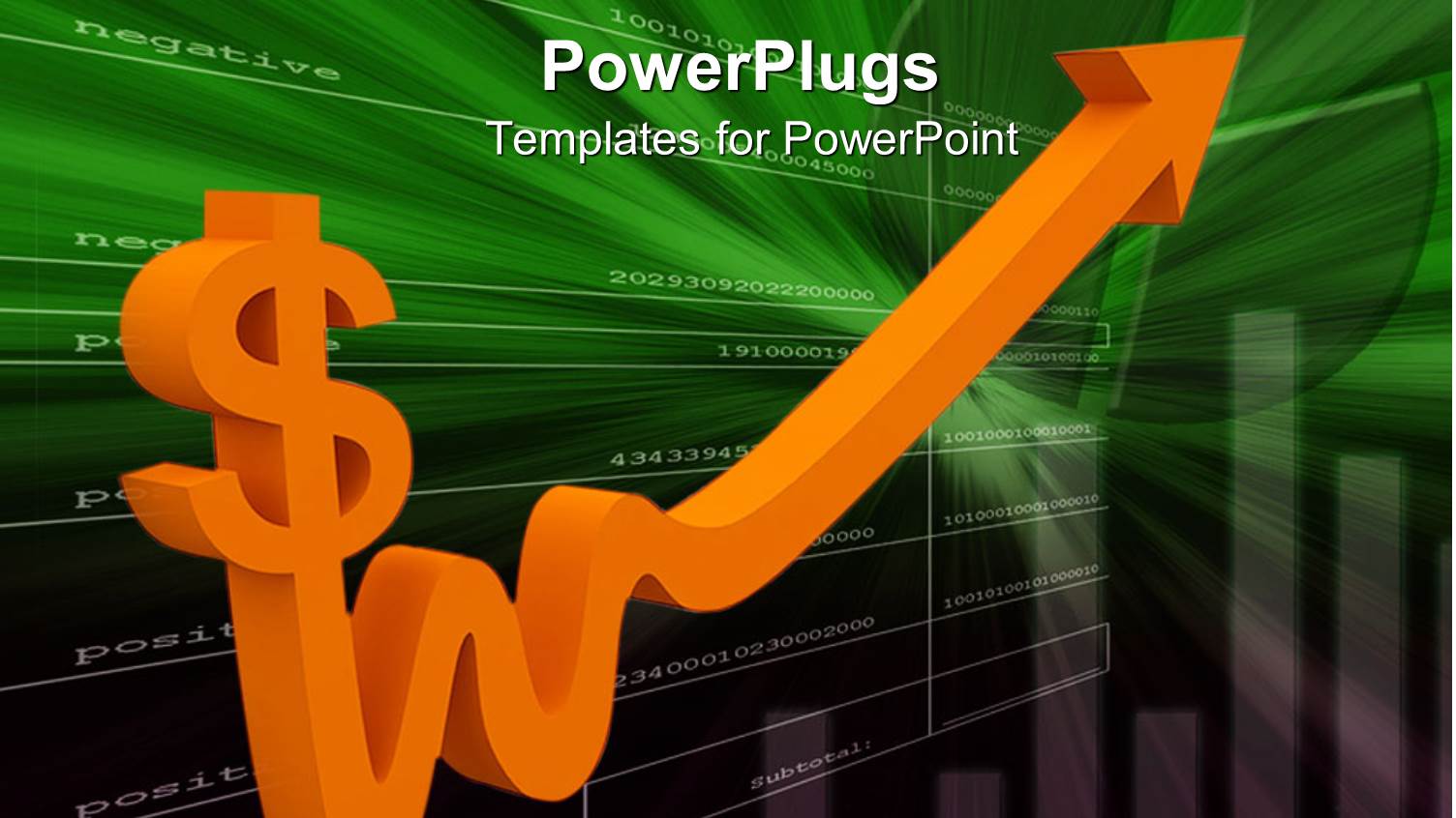 a large Orange Colored Arrow Attached Tp a Dollar Sign