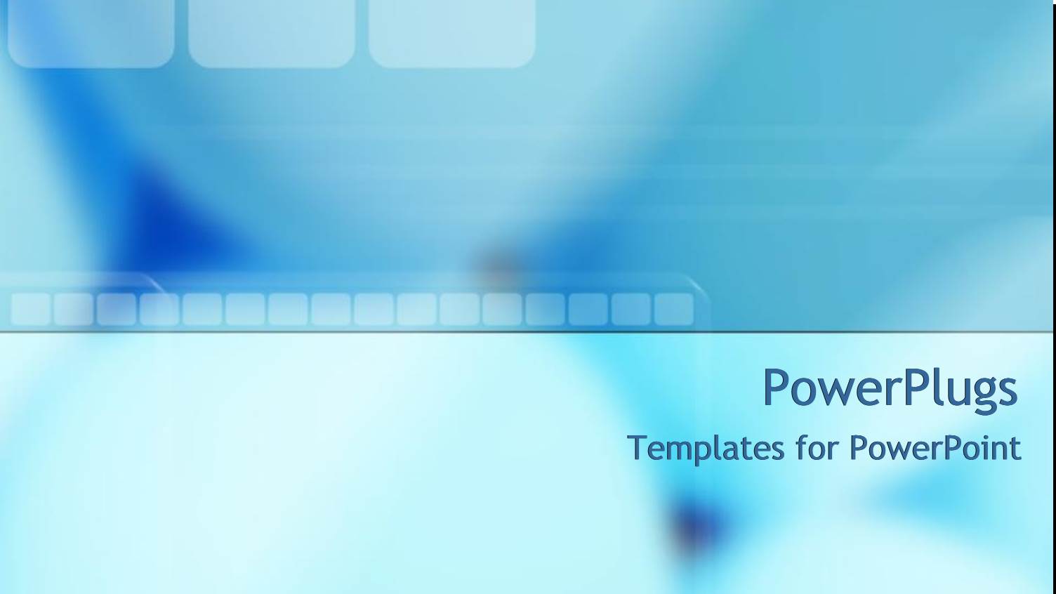 large and small Squares on Light Blue Background