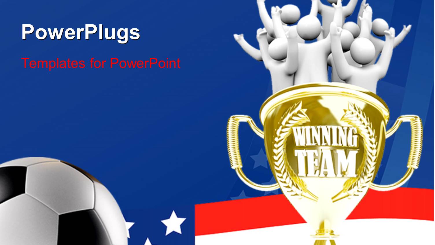 a large World Cup with some 3D Human Characters Standing in it