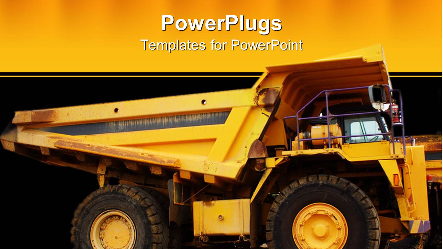 large Yellow Dump Truck, Construction Equipment