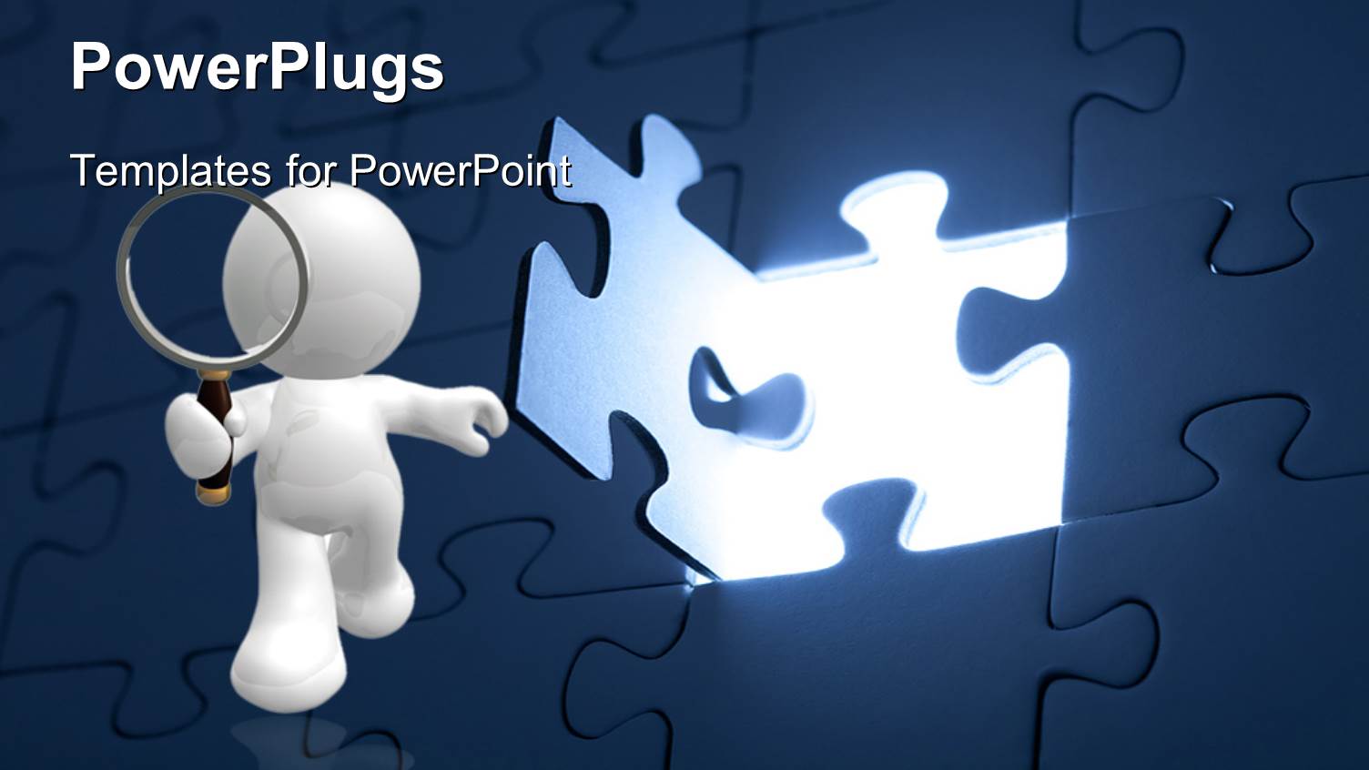 a Number of Puzzle Pieces with a Person