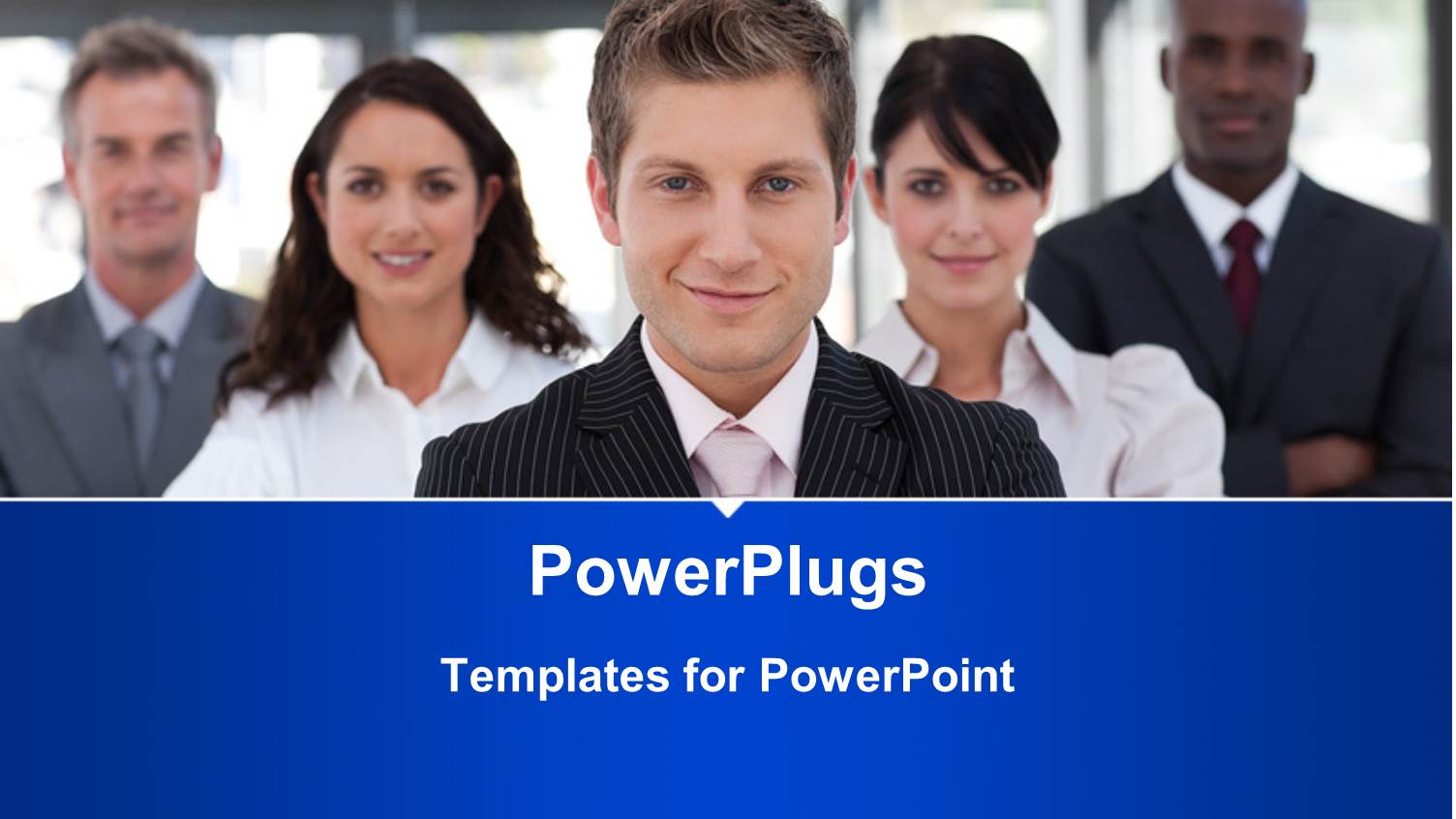 Leadership Depiction with Young Confident Man Leading Business Team