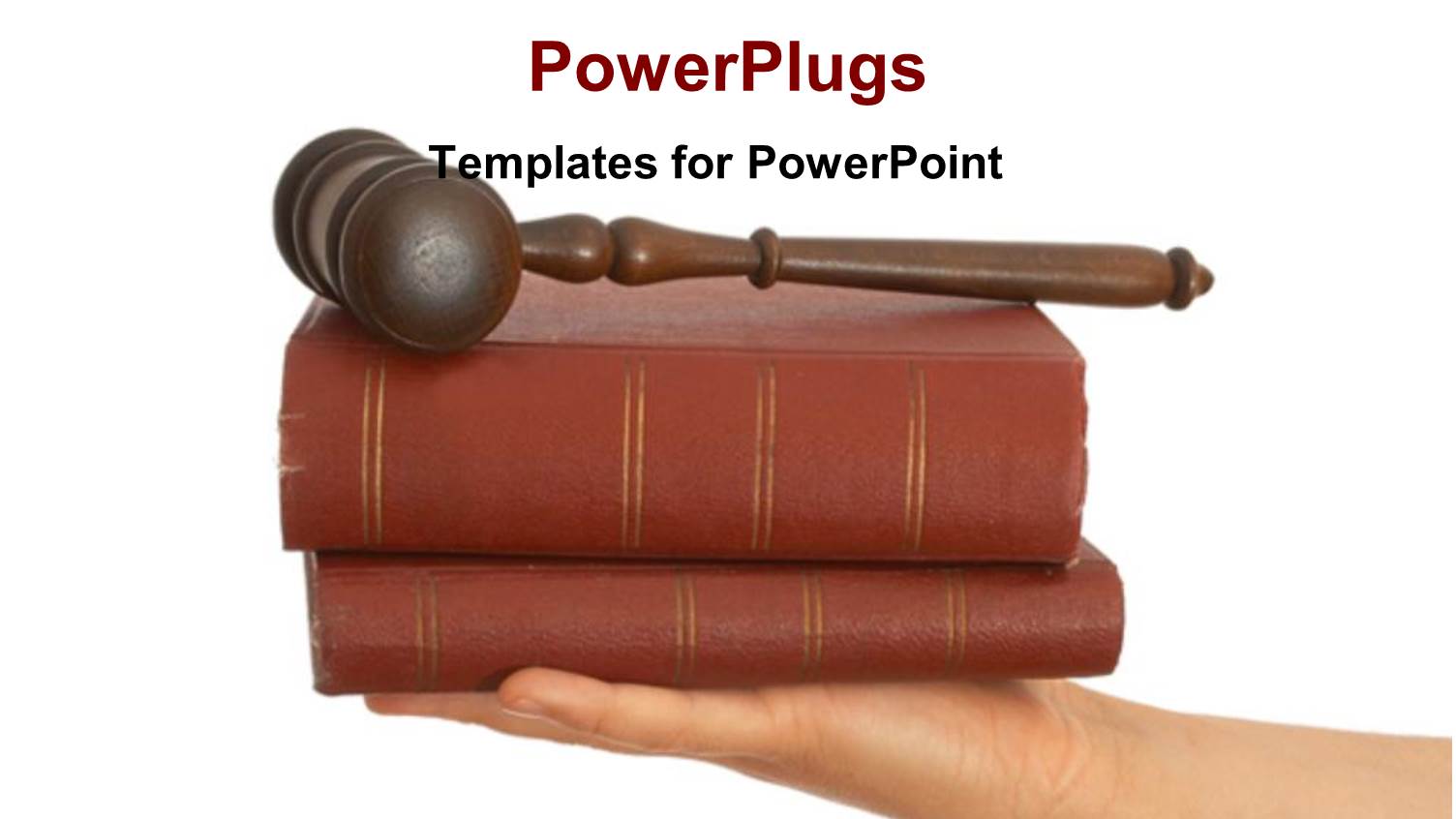 Legal Theme with Judges Gavel on Top of Two Law Books