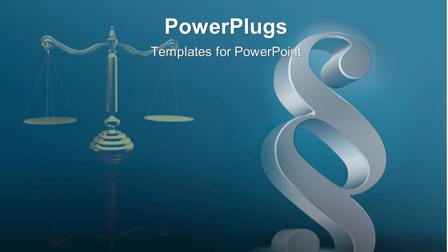Legal Theme with Scales of Justice and Law Sign Symbol on Teal Blue Background