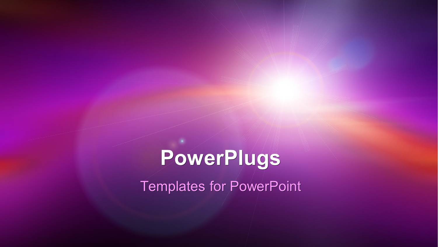 Lens Flare on Beautiful Blurred Purple Background