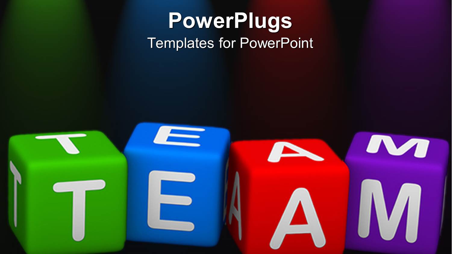 Lettered Dice Spell Team in Green, Blue, Red, and Purple