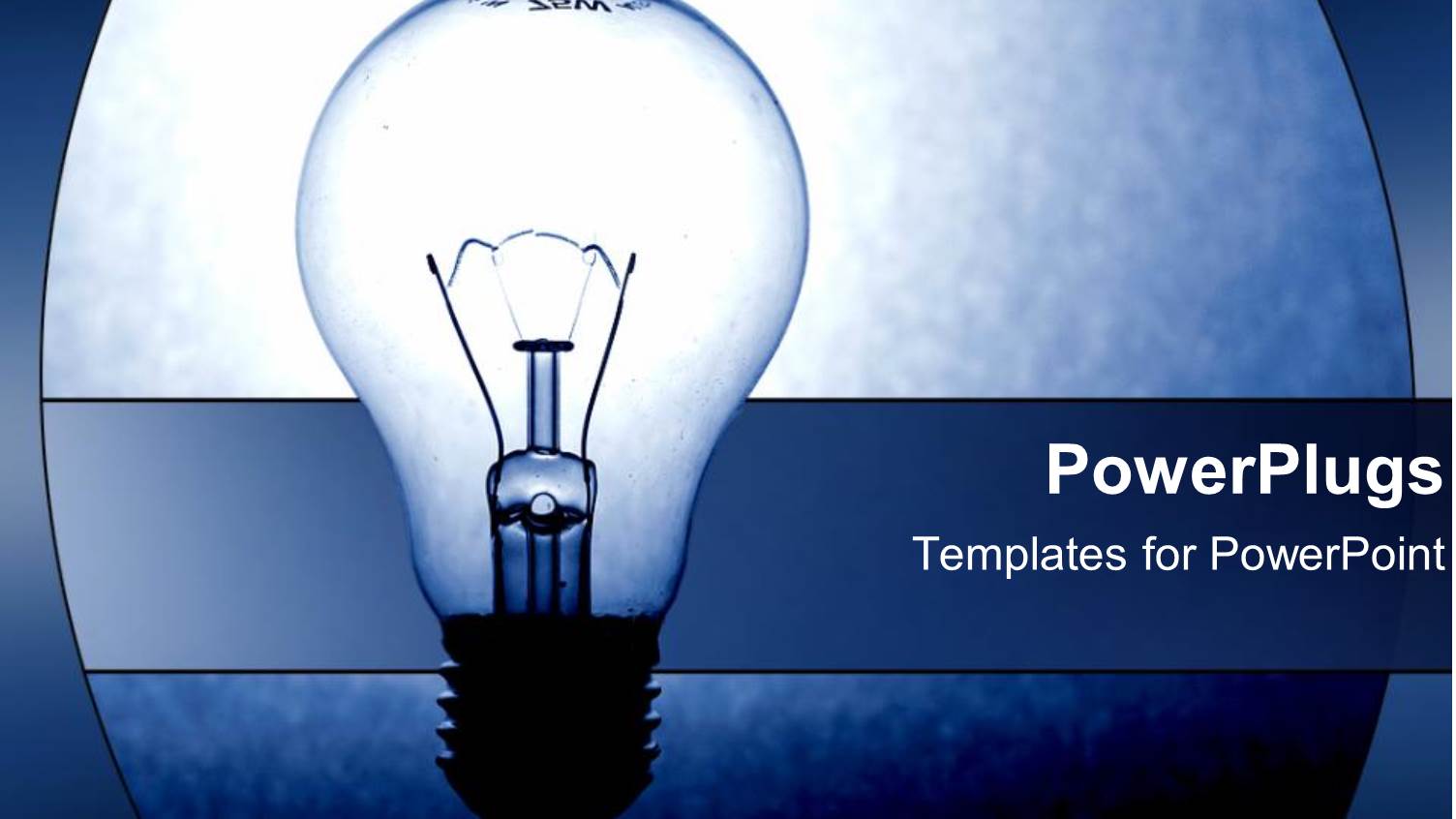 Light-Bulb as a Metaphor for Ideas on a Blue Background