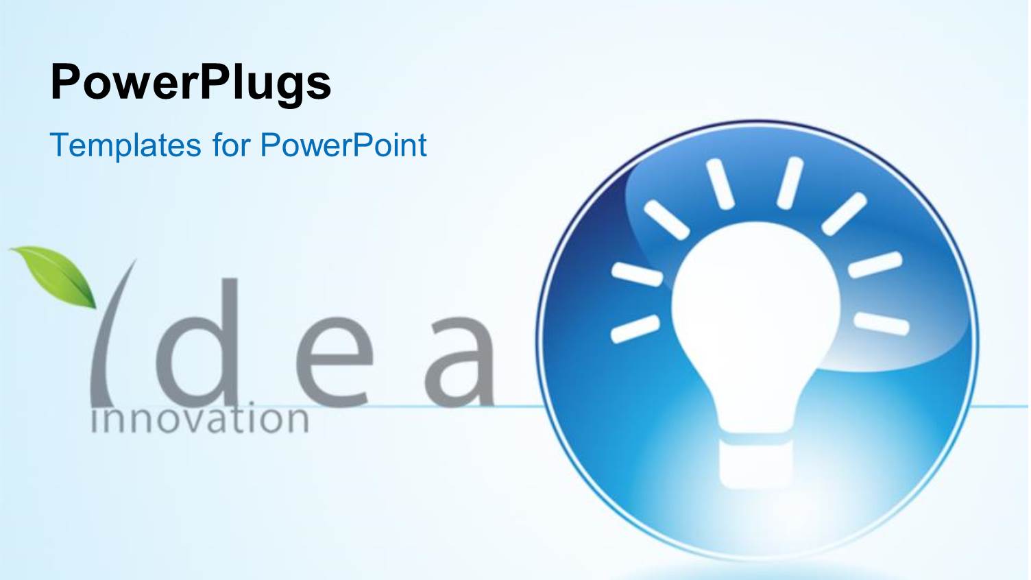 Light Bulb in Blue Circle Depiction Bright Idea and Innovation 