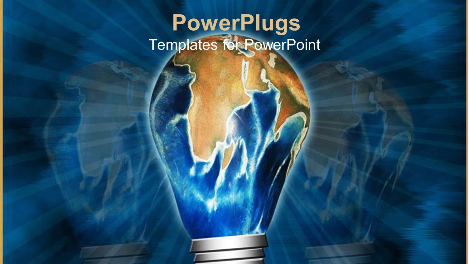 Light Bulb with Globe on Top of Spiral and Reflection in Background