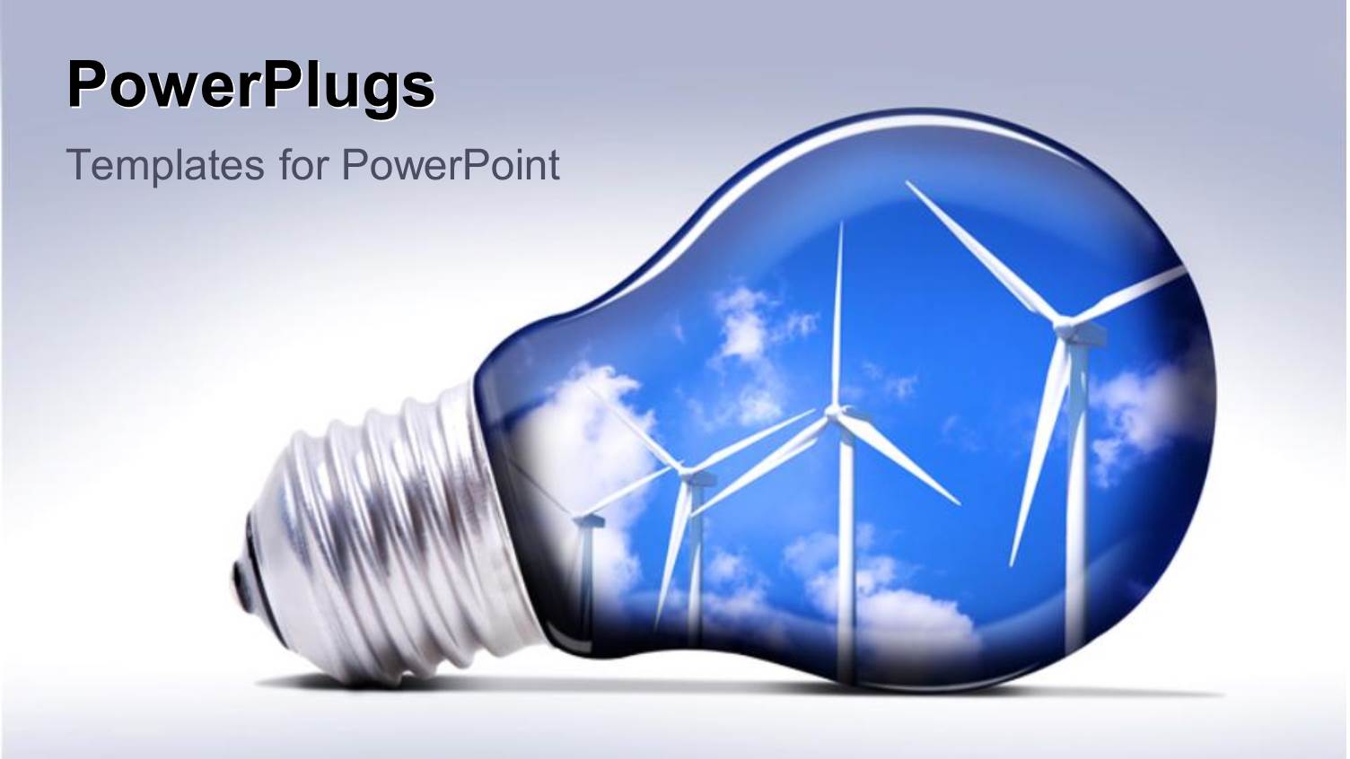 a Light Bulb with Lots of Wind Turbines in it