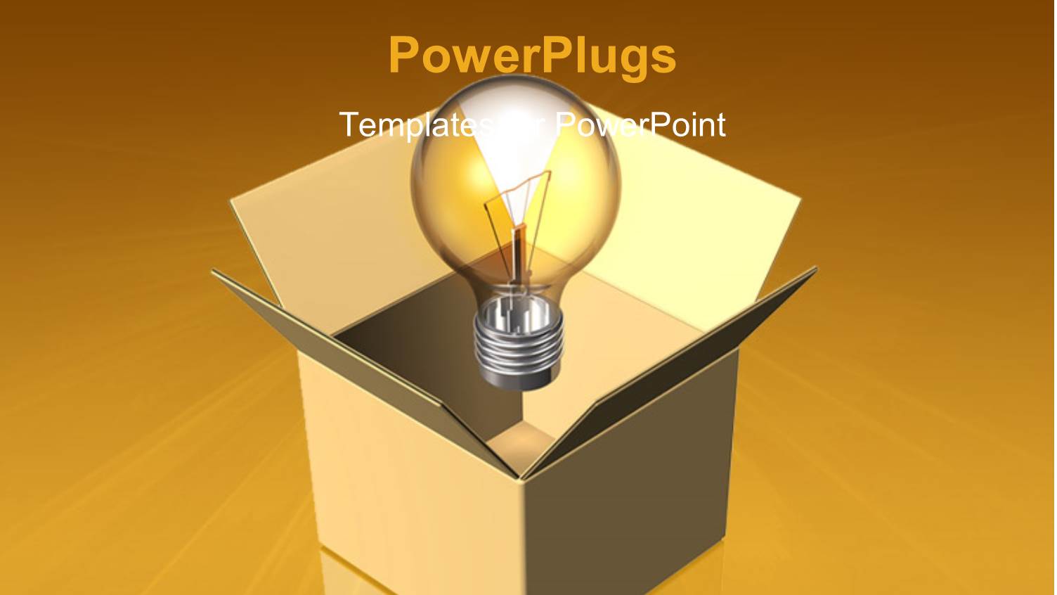 Light Bulb Out of Box Depicting Thinking Out of the Box