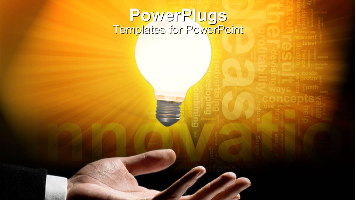 Light Bulb Signifying Ideas and Innovation in Man's Hand