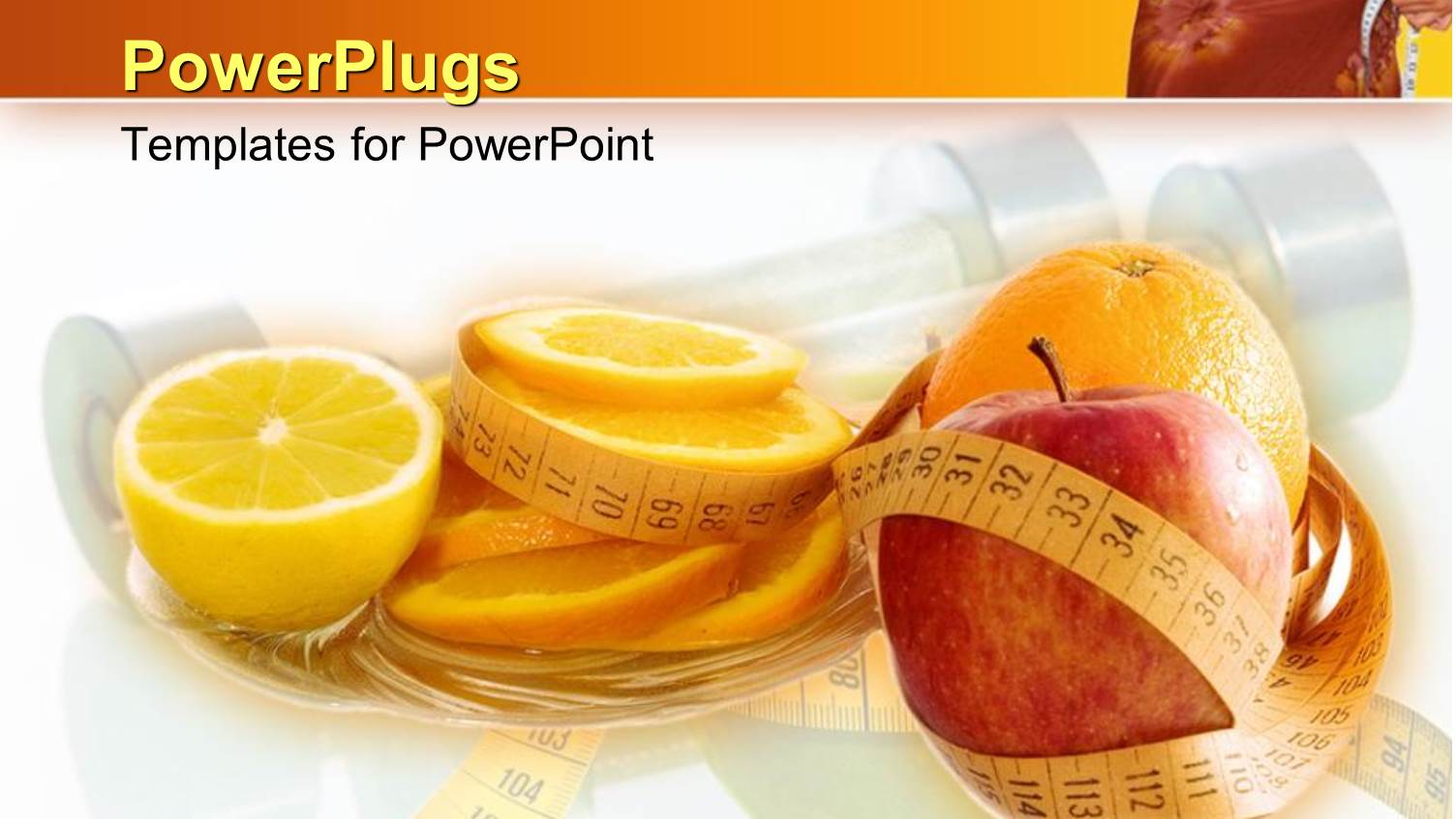 Limes One Orange and an Apple with a Measuring Tape