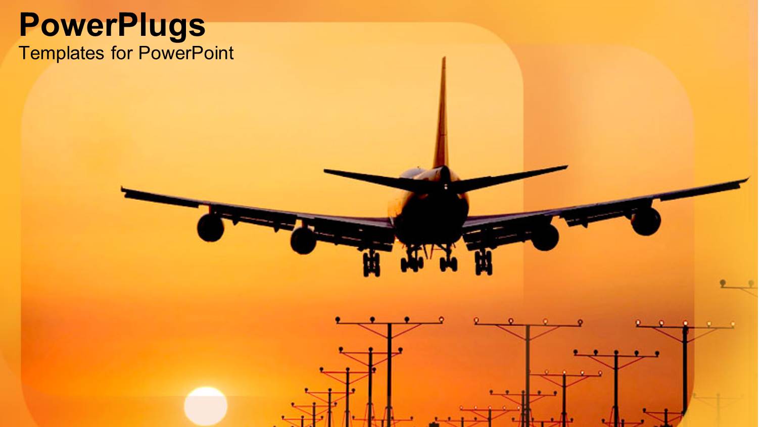 Live Long Relax Travel Towards the Orange Yellow Sunset Landing in the Airport