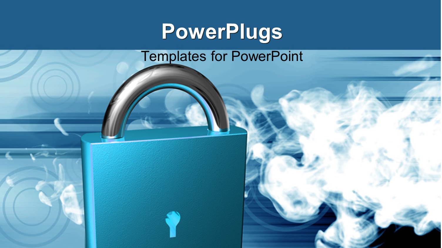 a Lock with a Lot of Smoke and Circles in Background