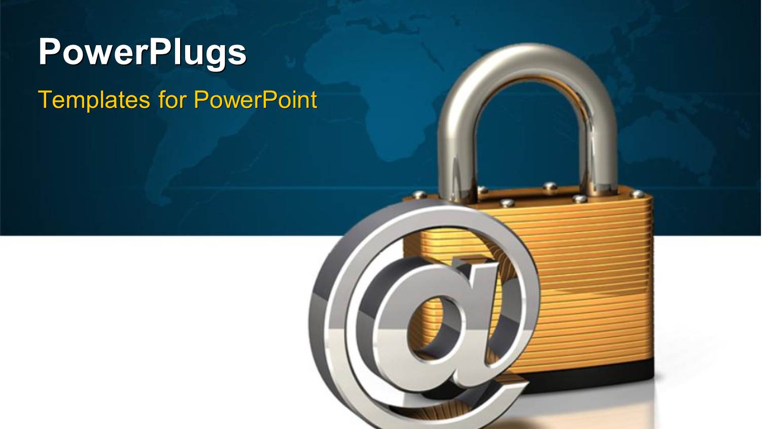 a Lock with a Sign and a Map in the Background