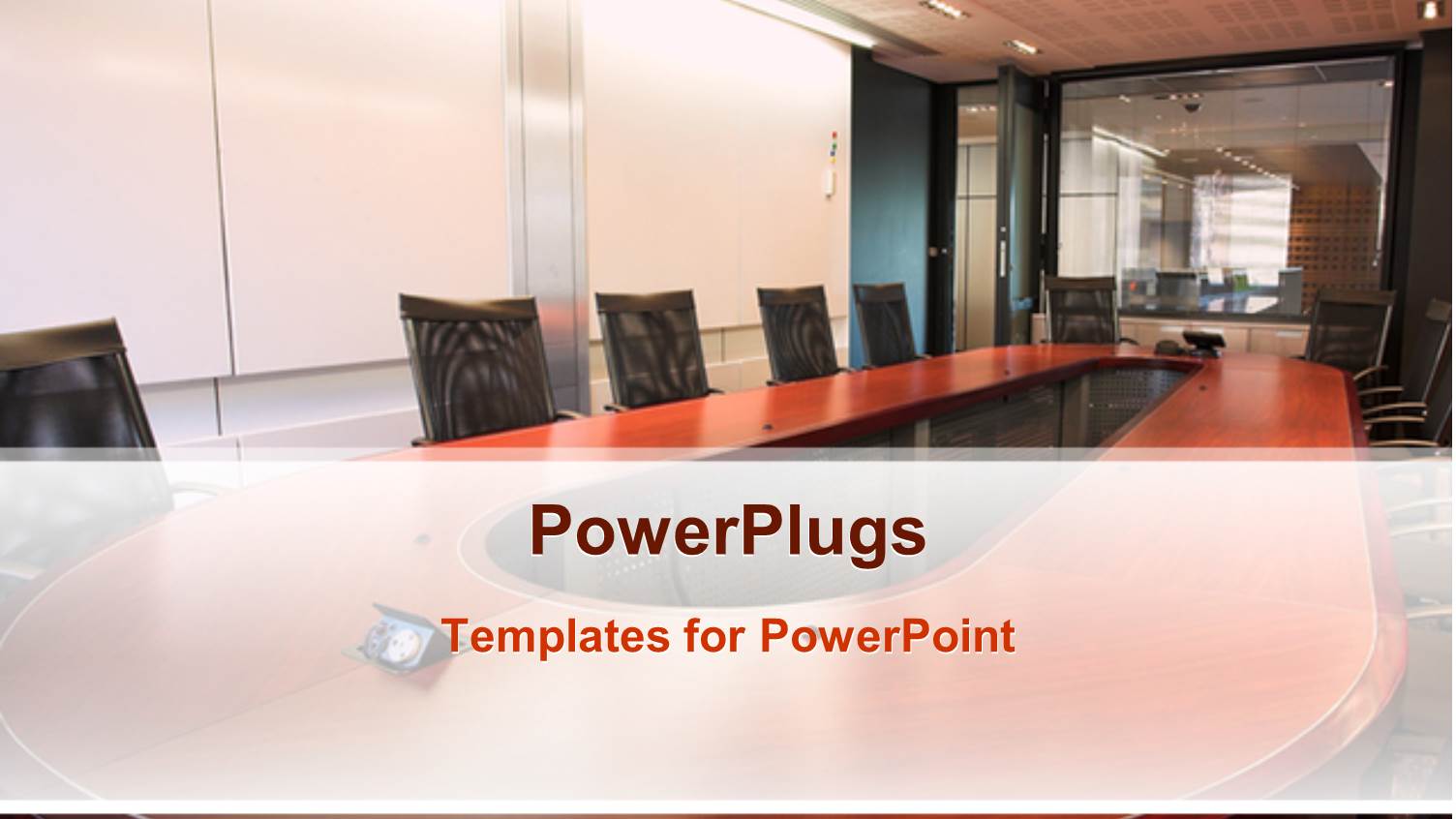 Long Beautifully Arranged Business Board Room with Chairs and a Table