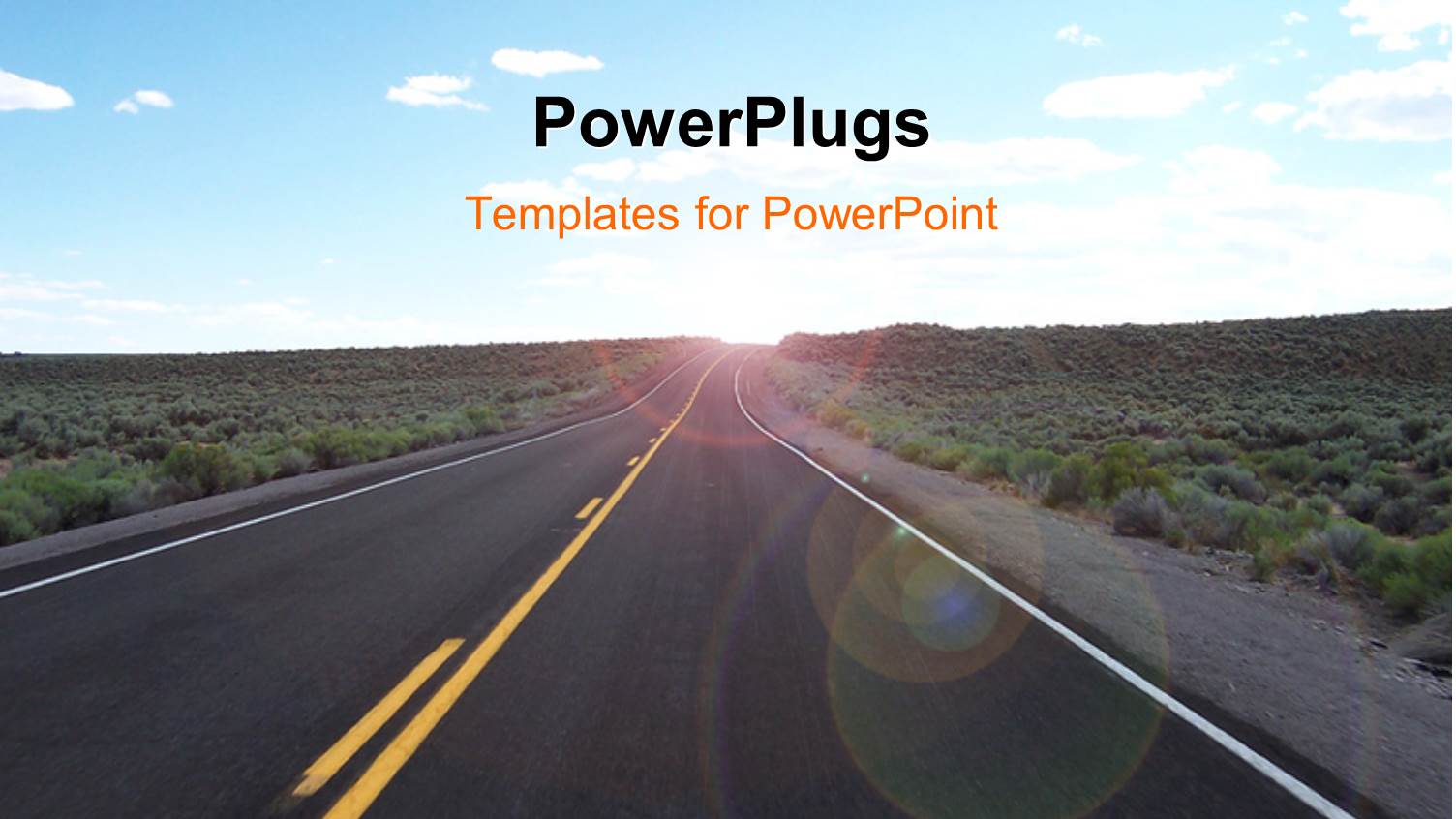 a Long New Road with a Lot of Greenery