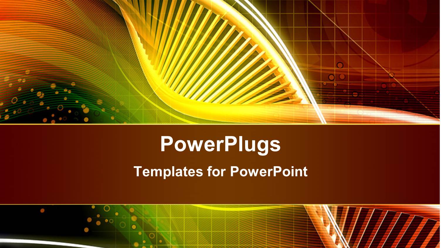 a Long Spiral Yellow and Orange Colored DNA Strand