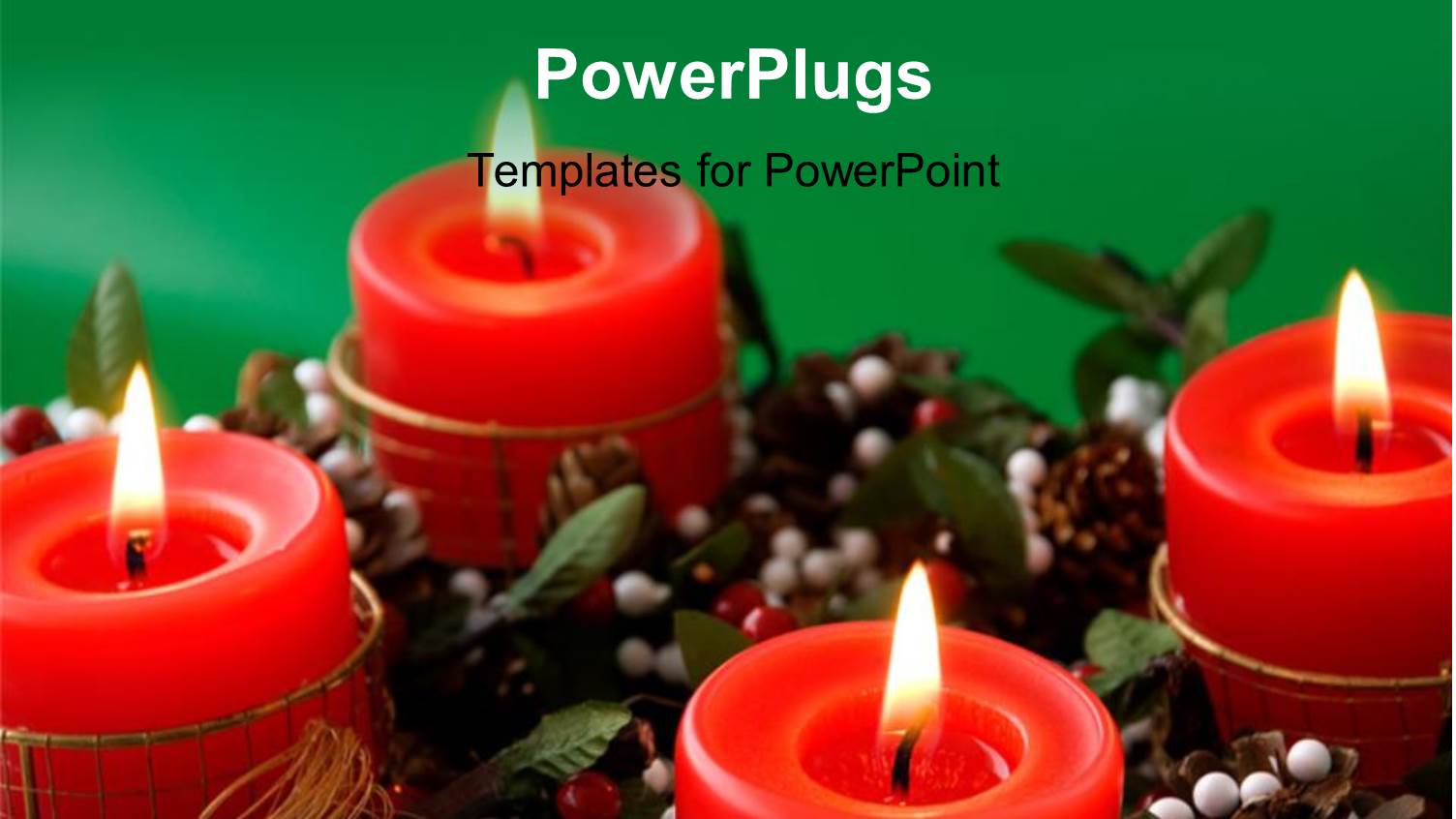 a Lot of Candles with Greenish Background and Place Fort Text