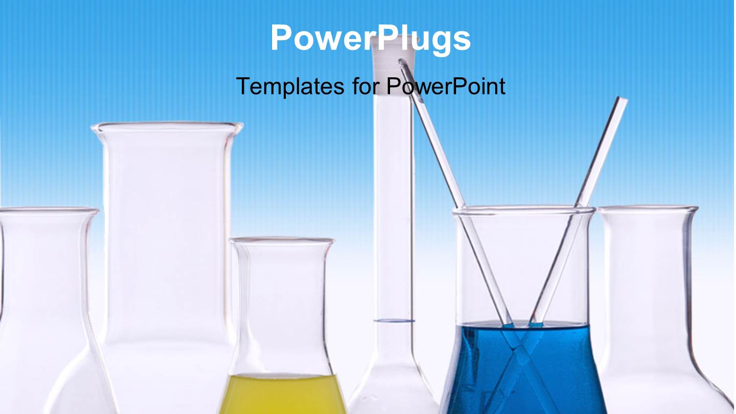 a Lot of Colorful Chemicals with Bluish Background