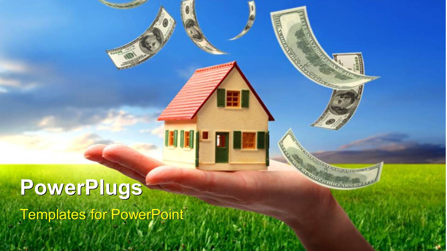 a Lot of Dollar Notes in the Air