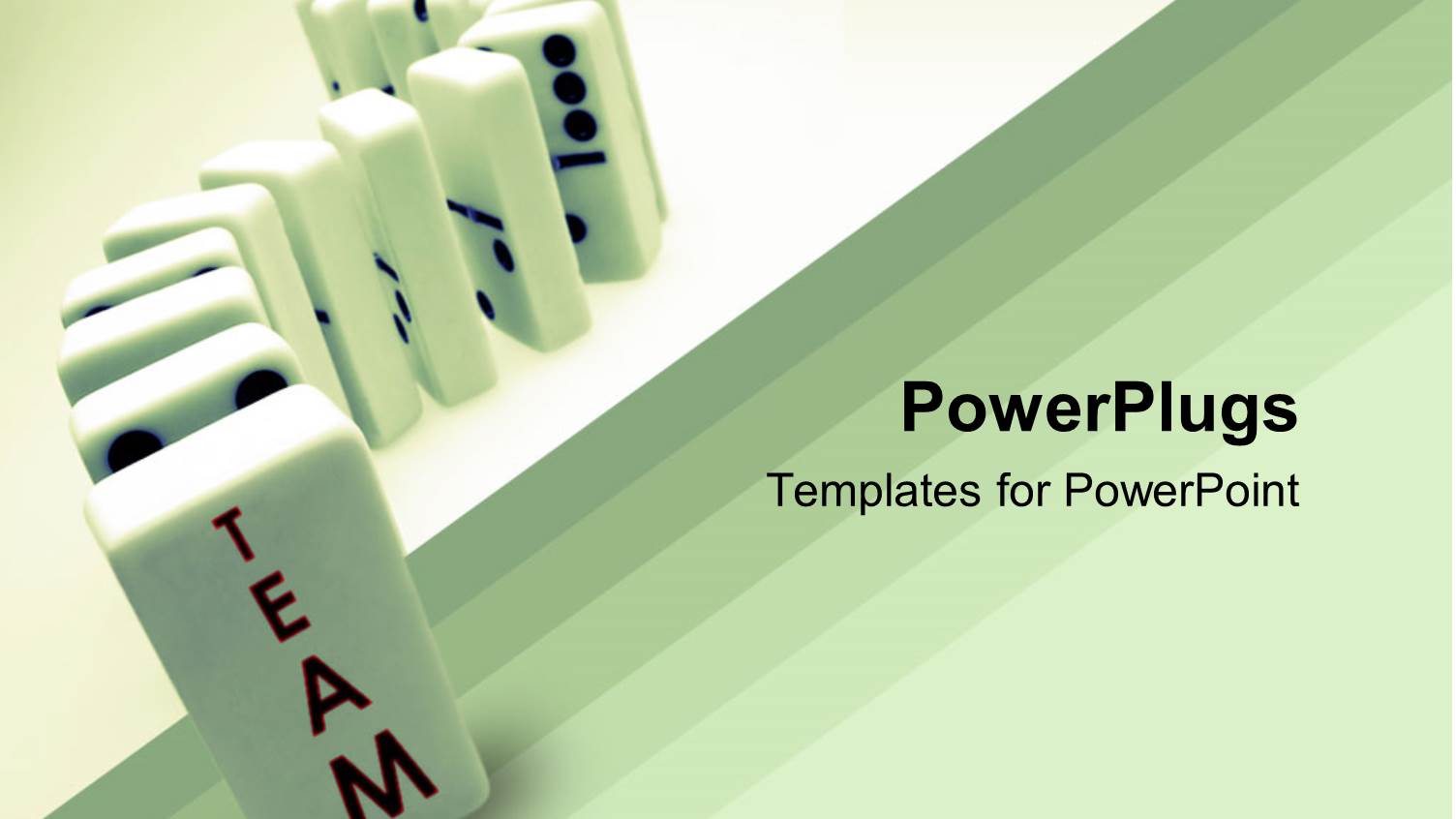 a Lot of Dominos Arranged with Text which Spells Out the Word