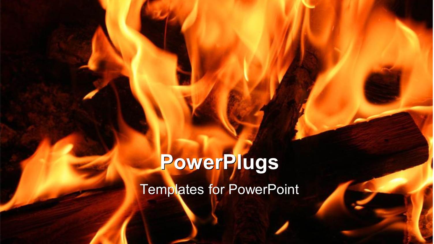 a Lot of Fire with Ablackish Background and Place for Text