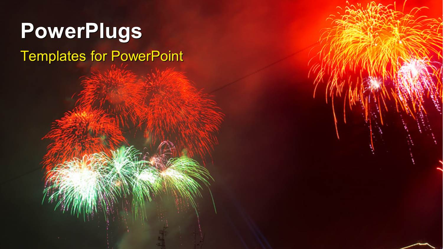 a Lot of Fireworks with Ships in the Sea