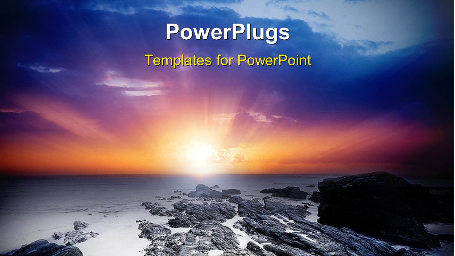 a Lot of Ice and Stones with Sunset in the Background