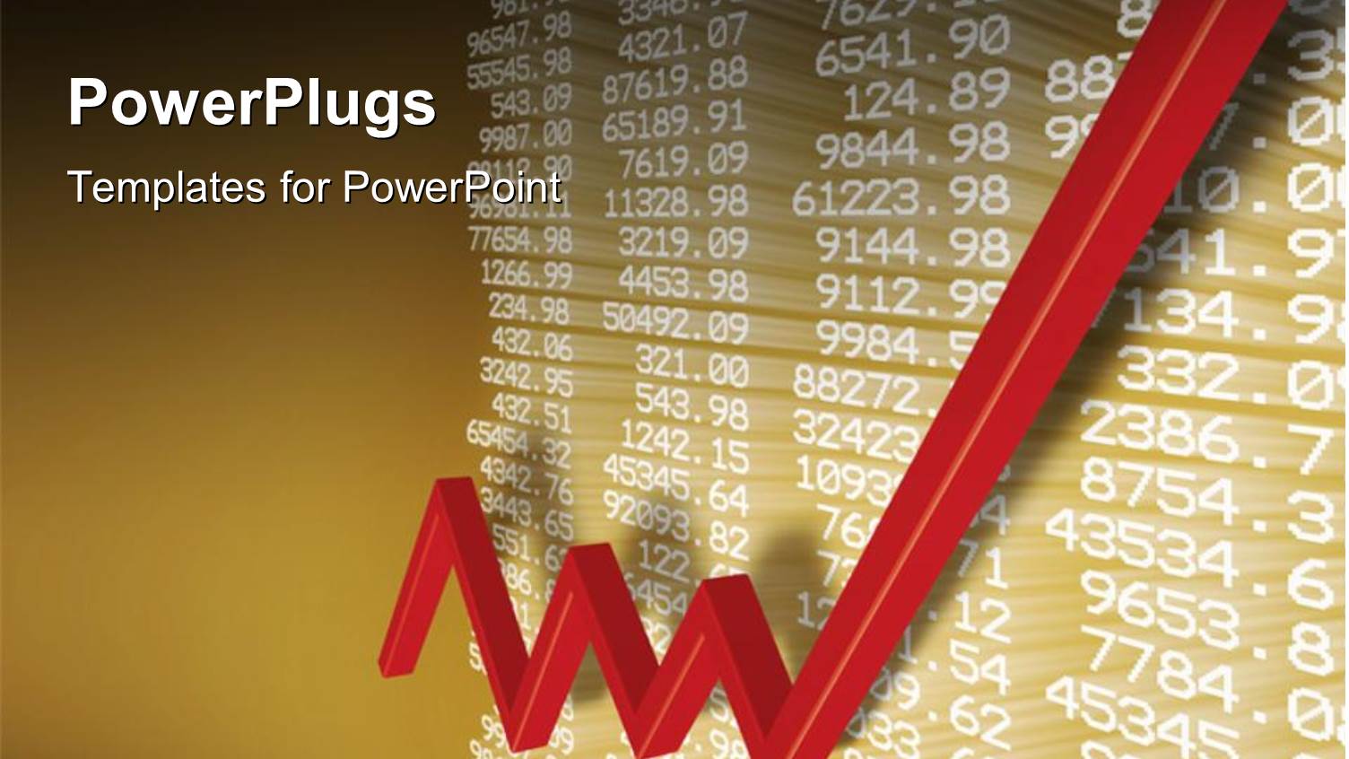 a Lot of Numbers Related to Business with a Growth Sign