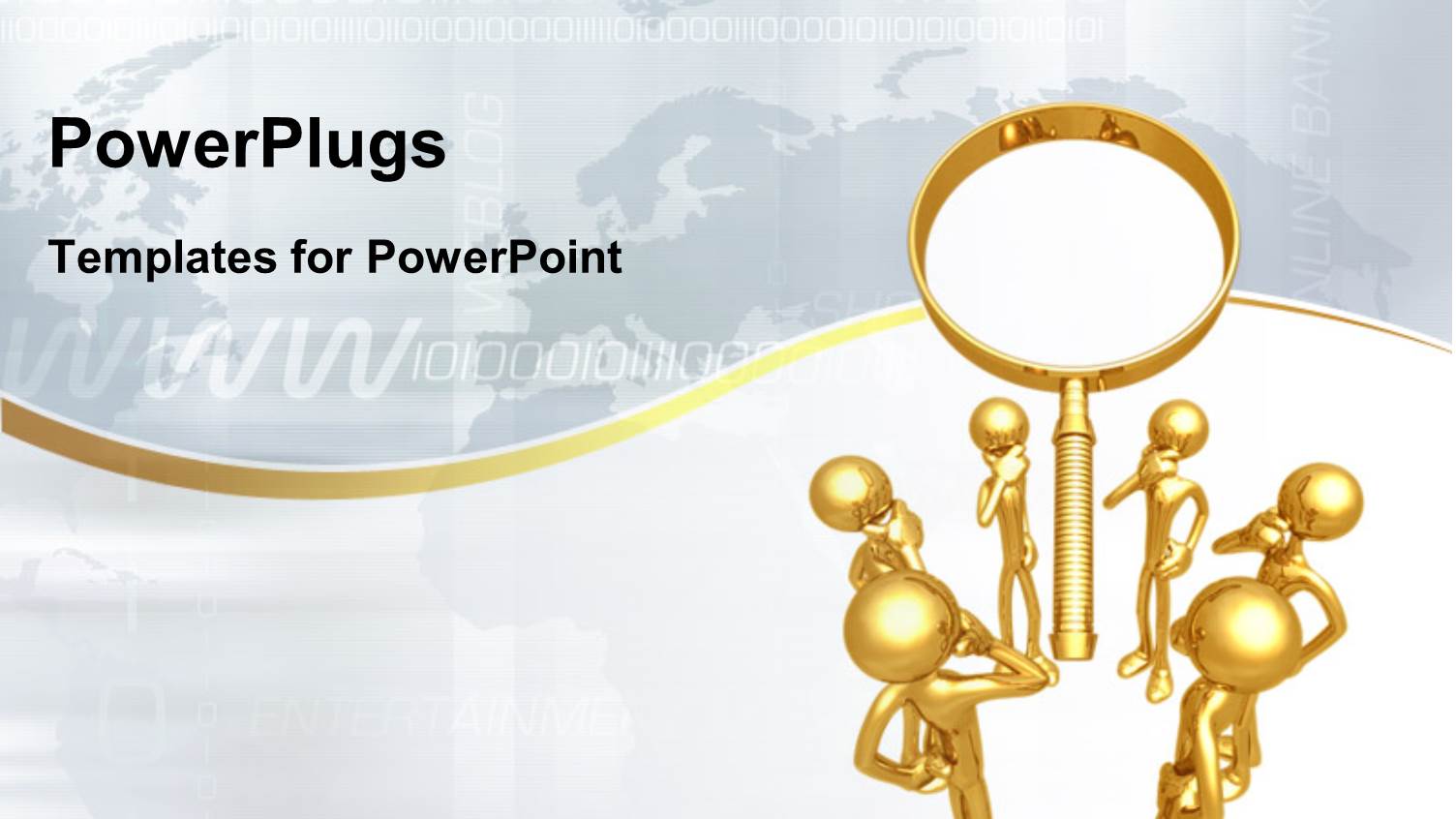 a Lot of People with a Magnifying Glass and Map in Background