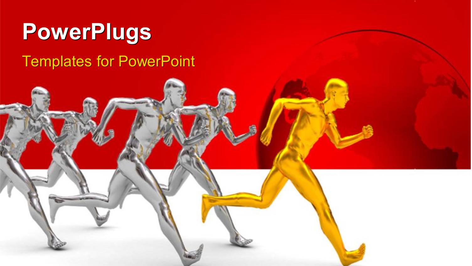 a Lot of People in a Race with Reddish Background